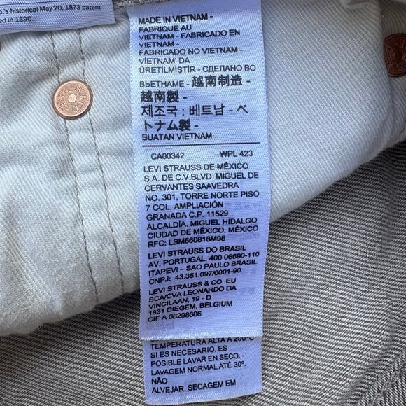 Levi’s Fresh Premium 501 Jeans 32x32 (30x27”) Brown Distressed Workwear Lemon - Picture 10 of 16